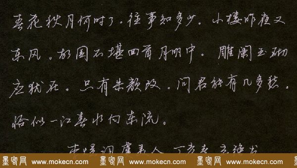 邓立强硬笔行书欣赏