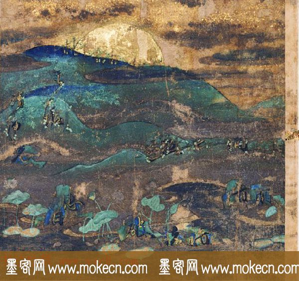五色装饰经欣赏《法华经普门品》日本京都国立博物馆藏
