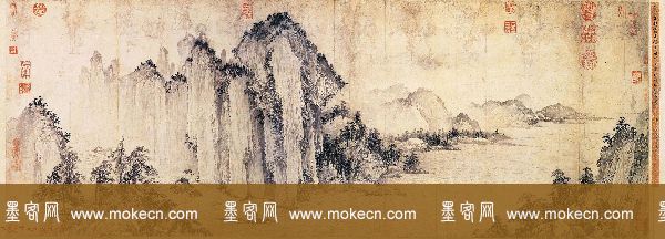 金代古画欣赏《武元直赤壁图》台北故宫博物院藏